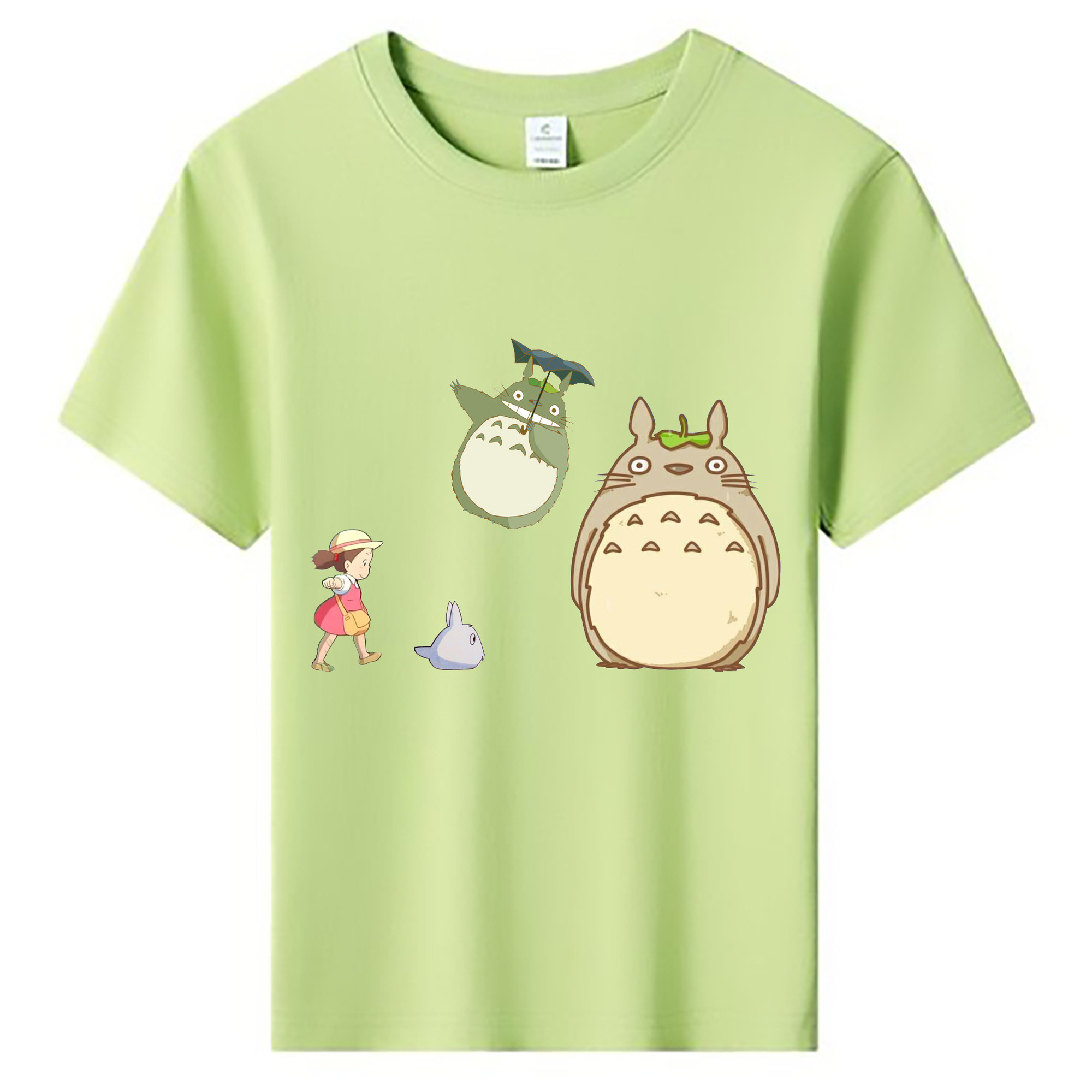 （画像用） となりのトトロ 草壁メイ 草壁サツキ My Neighbor Totoro Satsuki Kusakabe Mei Kusakabe 綿100％キッズTシャツ（フロントプリント）